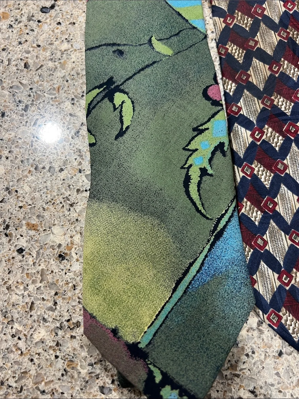 Assorted Men's Patterned Ties Dior Ralph Lauren - Multi-Color lot of 7 used z24